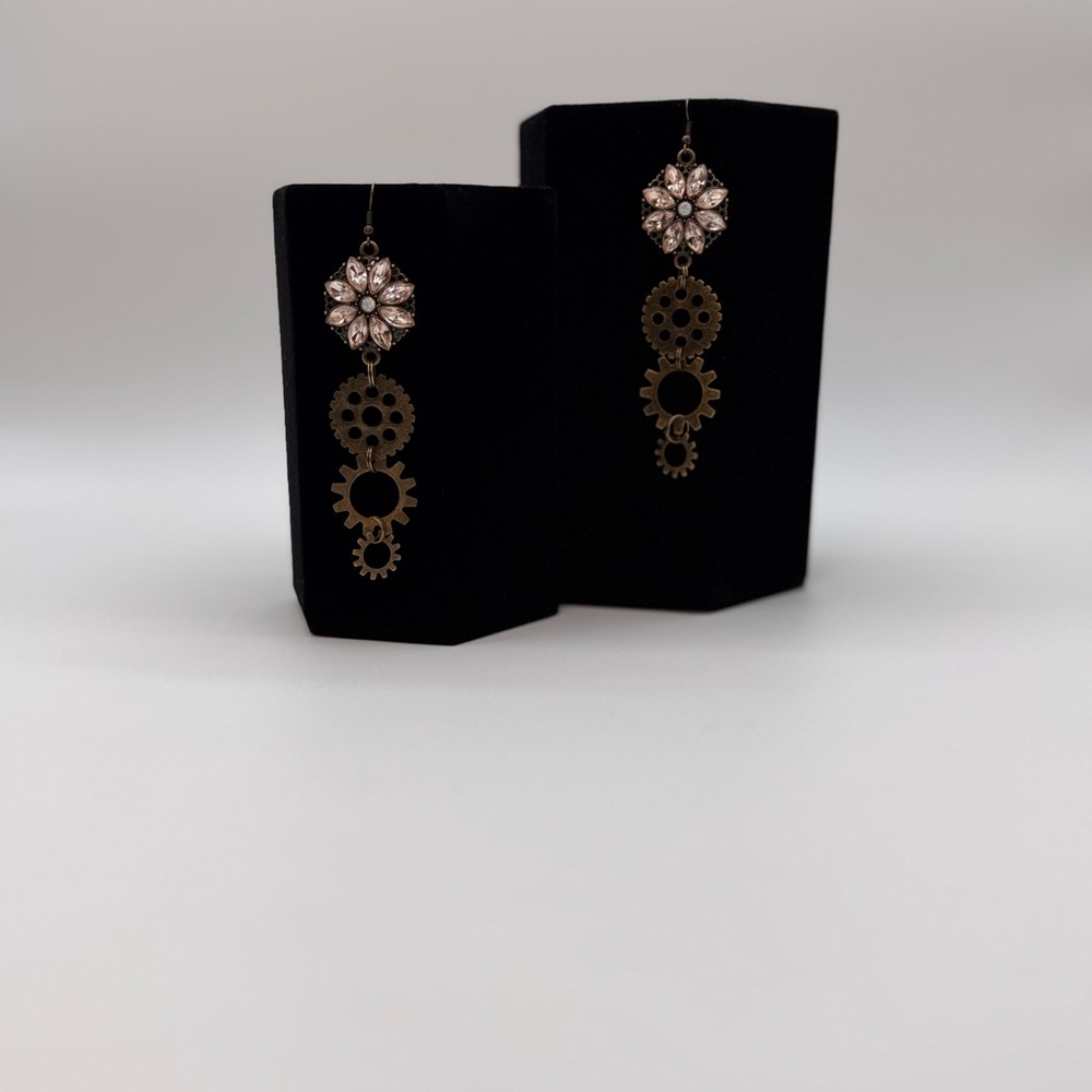 Elegant Floral Drop Earrings